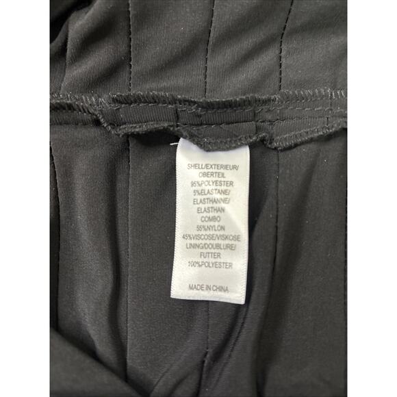 Adrienne Papell Lace Illusion Tiered Pleat Black Sheath Dress 6 - Picture 11 of 14